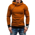 Lar Hooded Sweatshirt Homens Casual Hoodies Zipper Simples Moletom Com Capuz Manga Comprida Pullover
