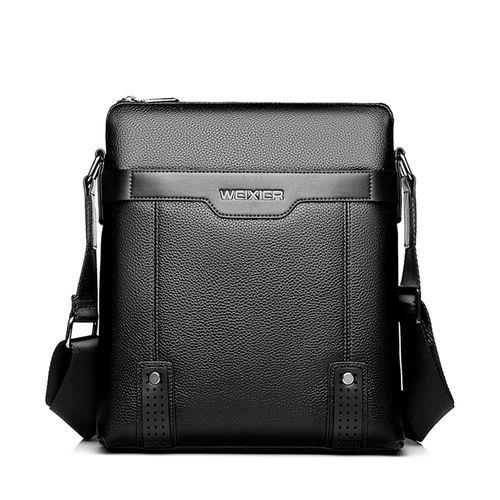 Homens Casual Negócios Pu Mensageiro Shoulder Bags