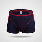 Homens cor do bloco Modal Cueca macias Boxers moda Roupa interior respirável