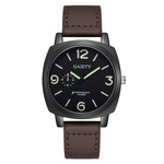 Homens Da Moda Faux Leather Analog Quartz Sport Relógio De Pulso Elegante Presente De Natal