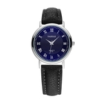 Homens de luxo Blue Ray Waterproof couro banda relógio de pulso de quartzo Ladies watches