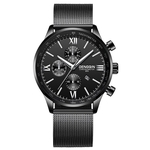 Fashion Men's Watches Stainless Steel Casual Quartz Analog Date Wrist Watch