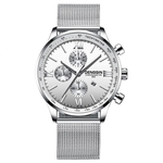 Fashion Men's Watches Stainless Steel Casual Quartz Analog Date Wrist Watch
