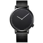 Homens de Negócios estilo simples e elegante Aço Watchband Relógio de quartzo