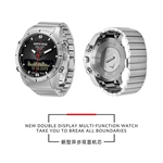 Homens Dive Sports Digital relógio Men # 039; s de luxo Relógios militar do exército completa Steel Business 100m Waterproof Altímetro Bússola NORTH BORDA
