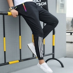 Homens Faixa de Slim Fit Jogger Calças com um fundo cônico Ligeira para Casual Sports Dating