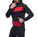 Homens Lazer Ponto-cor camisola de manga longa Casual Jacket com capuz Hoodie Outdoor Sports