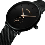 Men Minimalist Ultra-Thin Waterproof Stainless Steel Smart Watch Wrist Watch