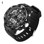 Homens Moda Alarm Waterproof exibição Luminous Digital Sports Wrist presente Assista