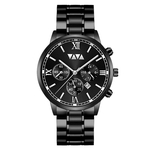 Assista Homens Moda Quartz Relógio Round Dial Aço Inoxidável Assista Negócios Calendário Casual presente Estilo impermeável desportivo para o marido namorado