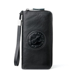 Homens Moda Zipper Multi-função Waterproof New Leather Bag pequeno Carteira Clutch Bolsa de Negócios