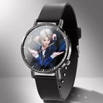 Homens Mulheres BTS Casual Ponteiro de aço inoxidável relógios de quartzo para os fãs de Estudante