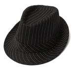 Homens Mulheres Listrado Jazz Chapéu de Panamá Primavera Verão Aba Larga Praia Sun Cap Unisex Vintage Fedoras Floppy Chapéus Chapéus Trilby