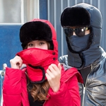 Homens Mulheres Outono Inverno Engrosse Windproof Hat cuidado da orelha quente de equitação