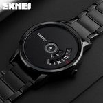 Homens SKMEI Luxo Moda Watch Concise Rodada Dial Quartz Relógio de pulso