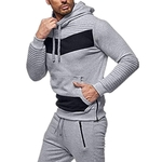 Homens Lazer Ponto-cor camisola de manga longa Casual Jacket com capuz Hoodie Outdoor Sports