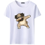 Homens Verão Dog animal Moda Imprimir Hipster Curto Casual engraçado Sleeve T-shirt