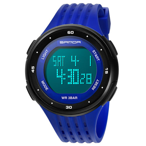 Homens Waterproof Display LED relógio eletrônico Estudantes Outdoor Sports relógio de pulso presente