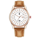 Hot Man Leather Watch Whatever Late Anyway Letter Watches Pointer glow