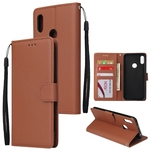 Para HUAWEI Honor 8A Overseas Edição / Y6 2019 com Fingerprint Buraco Flip-tipo Phone Case protetor de couro com 3 Card Posição Buckle projeto da tampa do telefone