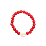 Redbey Mulheres Shell Pulseira Vivid Color Fashion Pulseira Pedra Natural