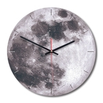 HUN Mute Lua Forma Relógio de parede de 28 centímetros Decoração