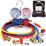 HVAC A / C Kit de Refrigeração Interruptor da Válvula de Alta Pressão Conjunto do Manômetro Conjunto R22 R12 R134A Auto Refrigerante H / L Regulador de Ar Condicionado