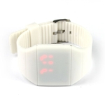 Imperme¨¢vel Mens Womens LED de toque digital Sports Pulseira Silicone rel¨®gio de pulso W