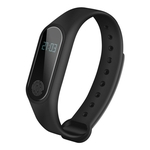 Impermeável Bluetooth inteligente Pulseira Pulseira Academia Atividade Rastreador Smartband Heart Rate Telemeter Calorie Counter sono Preto monitor