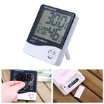 Indoor Digital Lcd Termômetro Higrômetro Temperatura Medidor De Umidade Tester Relógio Despertador Clássico
