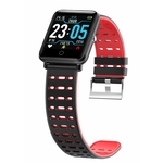 Informações da tela de toque inteligente Lembrete Watch pulseira moda sono via GPS