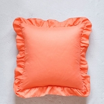 Início cor sólida Quadrado Jogue Pillow Cover (Sem descanso de enchimento)