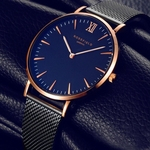 Inoxidável Homens Relógios Top Marca de luxo de malha de aço Blue Band Assista Negócios Quartz Assista