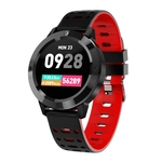 Inteligente Pulseira Blood Pressure Passo Conde Push Notification cor da tela do Bluetooth Sports Rodada Dial relógio impermeável