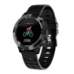 Inteligente Pulseira Blood Pressure Passo Conde Push Notification cor da tela do Bluetooth Sports Rodada Dial relógio impermeável