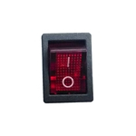 Interruptor De Balancim 10x Dpst Com 4 Pinos Indicador Vermelho 6a/250 V 10a/125 V Ac