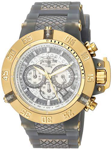 Invicta Mens Subaqua Chrono Quartz 200m Stainless Steel / Silicone Watch 24369