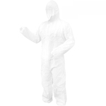Sapatinho descartável e macacão de capuz terno vestuário de isolamento não tecido respirável à prova de poeira e SMS