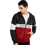 Jaqueta Guess Jose Windbreaker Varsity Multi Preta