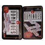 Jogo De Domino Mexicano Double 6 - Estojo Em Lata Decorado