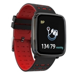 K02 relógio inteligente Homens Mulheres de Fitness Rastreador HD de tela inteligente Pulseira Heart Rate Monitor Sports relógio inteligente