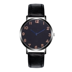 K097 homens de preto Shell simples Quartz Black Watch