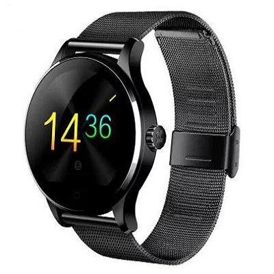 K88H Smart Watch - Compatível com Androis e Ios. Aço Inox - Preto - Modelo Mtk2502