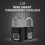 Keyless Fingerprint Lock Inteligente Cadeado USB Bagagem Recarregável Cadeado de Segurança Anti-roubo Para Dispositivos Anti-roubo