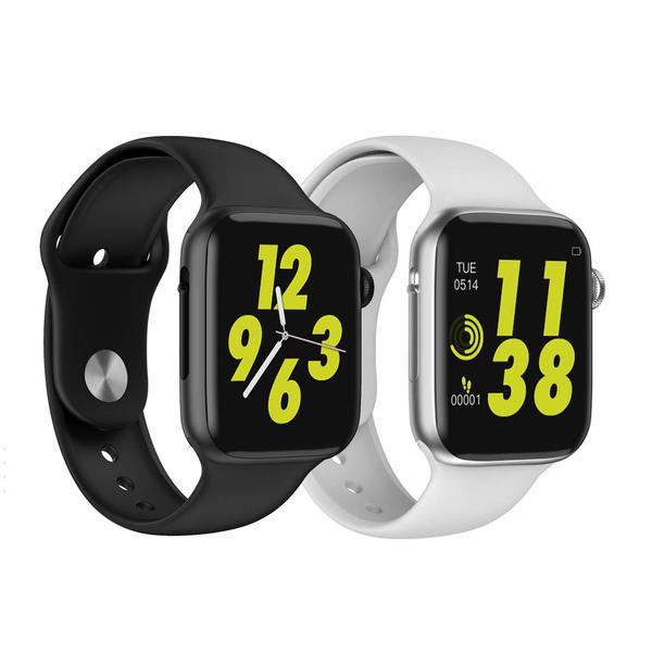 Kit 1 Relógio Inteligente SmartWatch W34 Preto + 1 SmartWatch W34 Branco - Smart Bracelet