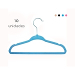 Kit 10 unidades - Cabide de veludo Infantil Fixel Kids 28