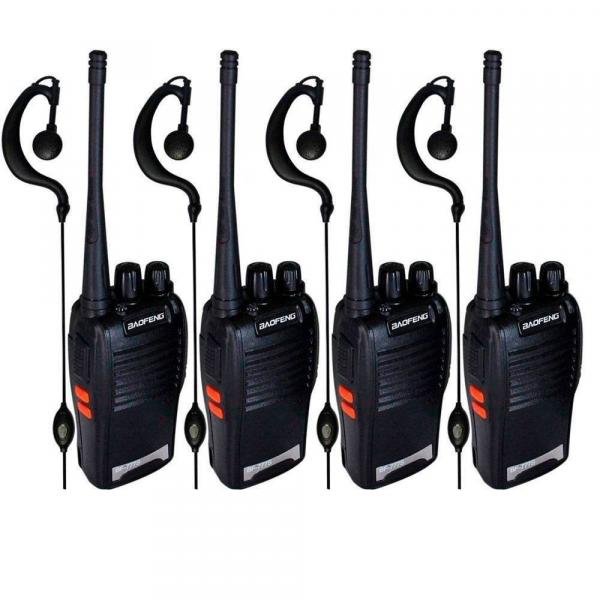 Kit 4 Radio Comunicador Walk Talk Baofeng Bf-777s