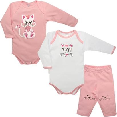 Kit Bebê Nigambi Gatinha 3 Peças Feminino