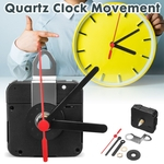 Kit de mecanismo de movimento de relógio de quartzo DIY Kit hora minuto segundo com gancho de metal
