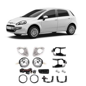 Kit Farol Milha Fiat Punto 2007 a 2012 Botão Mod. Orig Sl-091010I